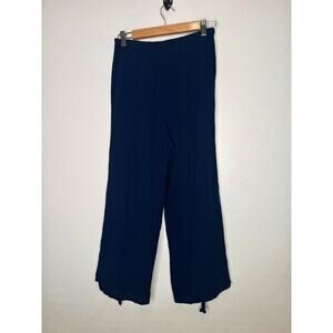Oh My Gauze! Women Sammy Crop Pants Size 1 S/M Blue Pine Lagenlook Light